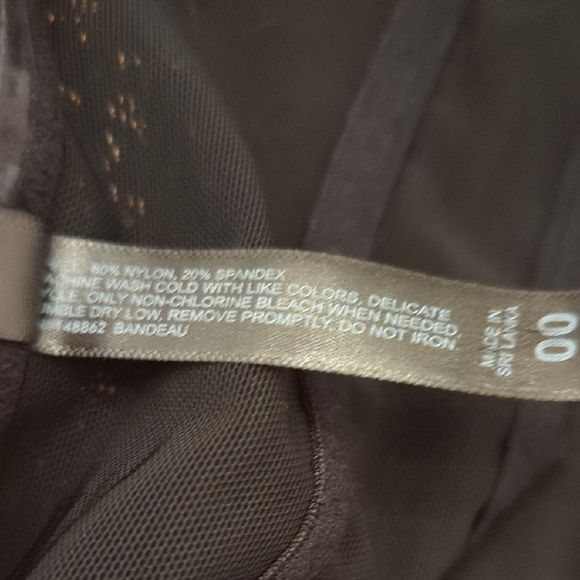 Torrid Black Lace Bandeau Equivalent to Brand Size 00 = Size 10 Or M/L - Picture 5 of 9